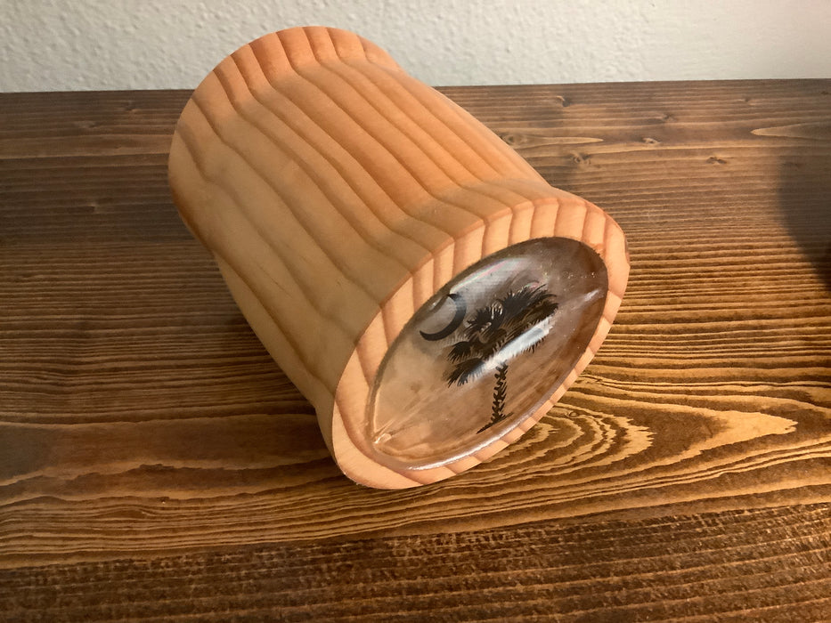 Beer jackets made out of wood