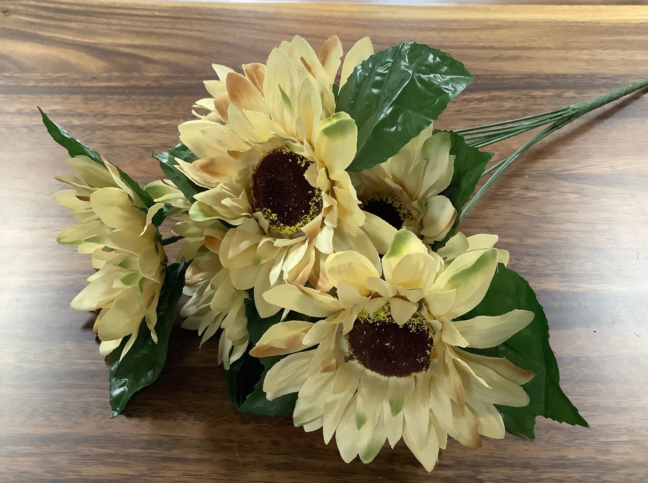 Faux sunflower bush