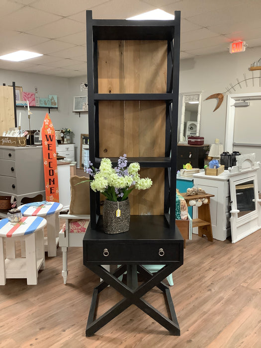 Drexel end table with bookcase