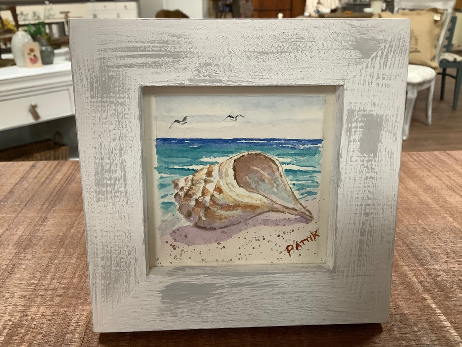 Framed watercolor picture
