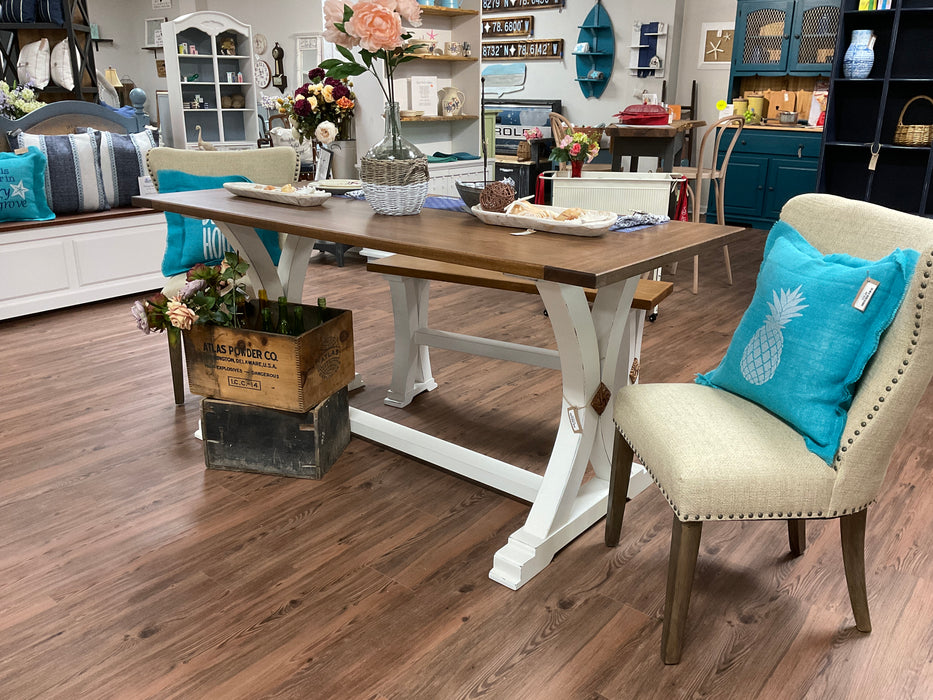 Trestle table and bench