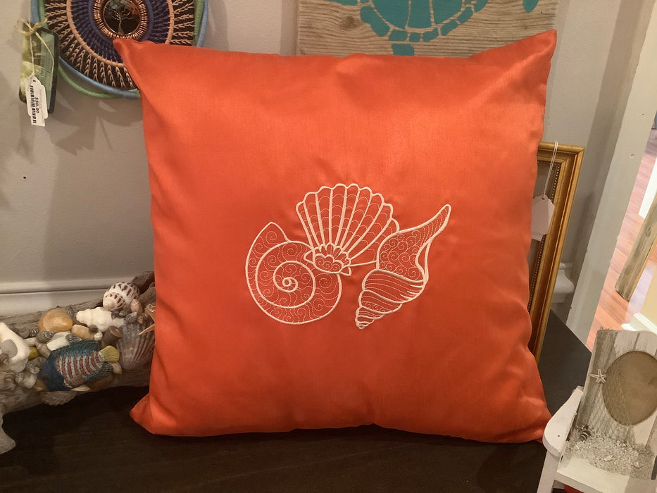 Embroidered pillow cover