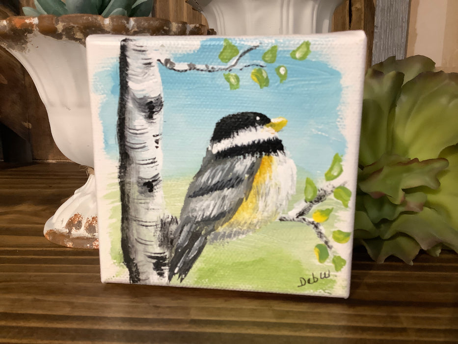 Bird on Chunky canvas