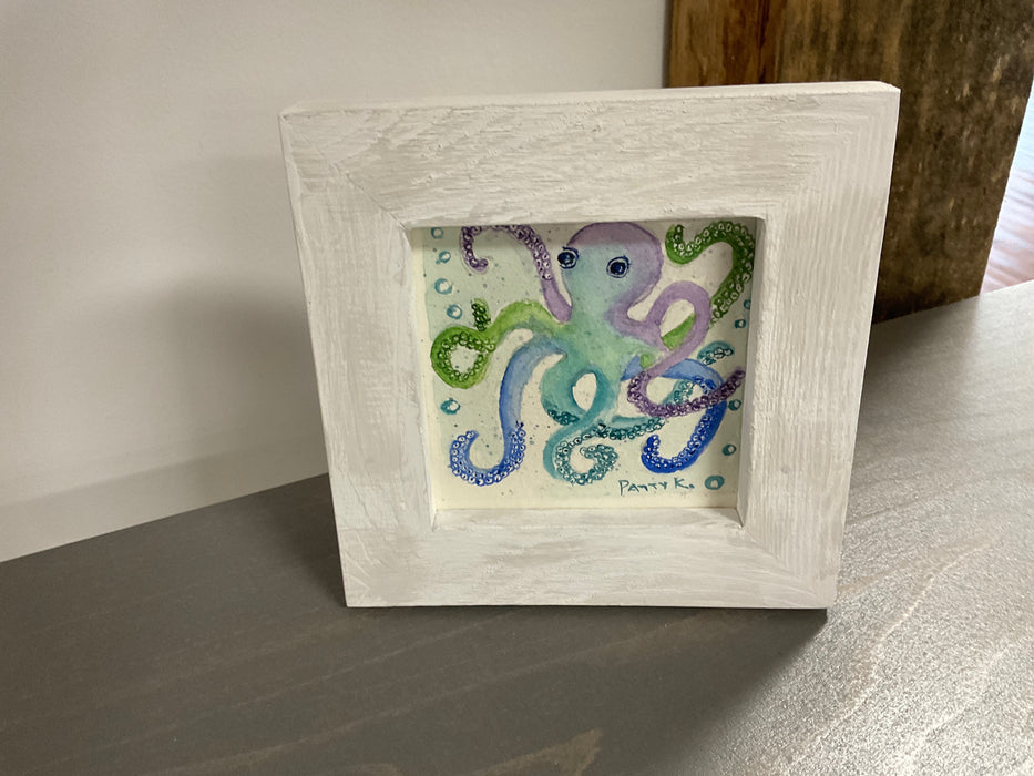 Framed watercolor picture