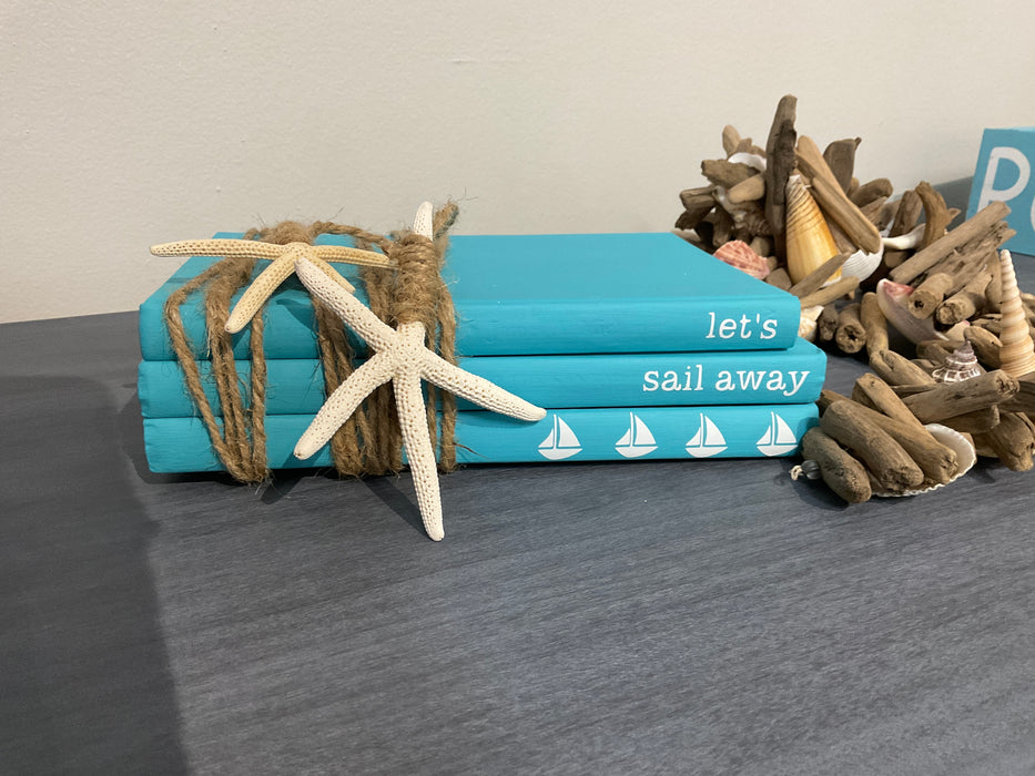 Book stack - sail away