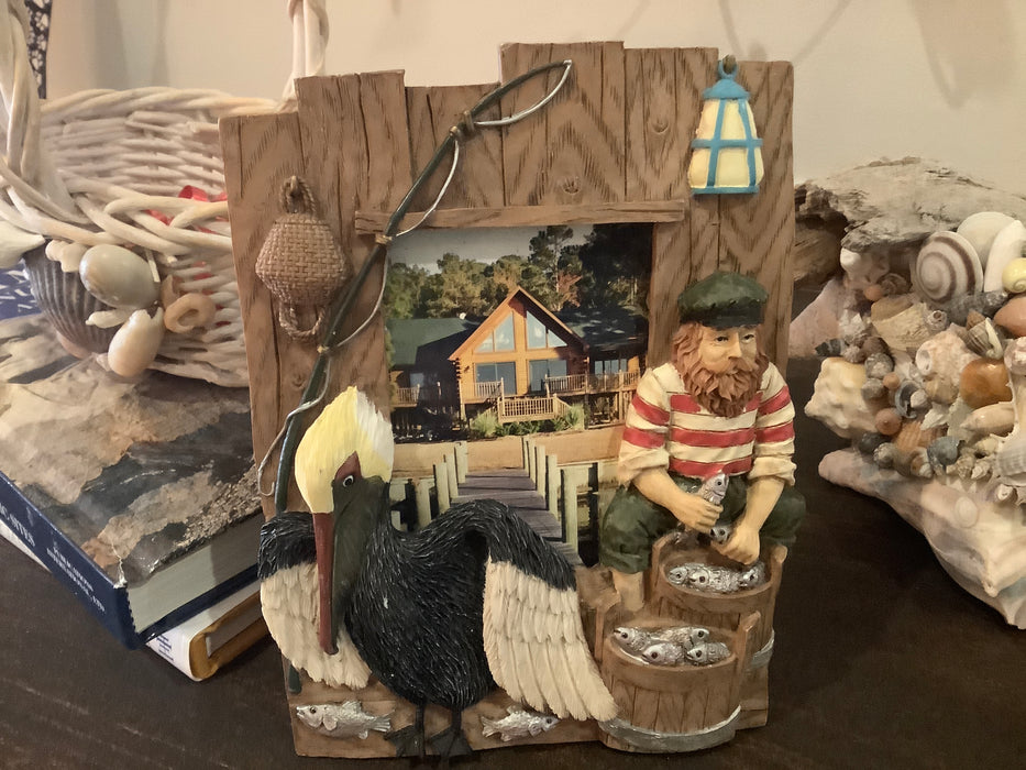 Fishing picture frame