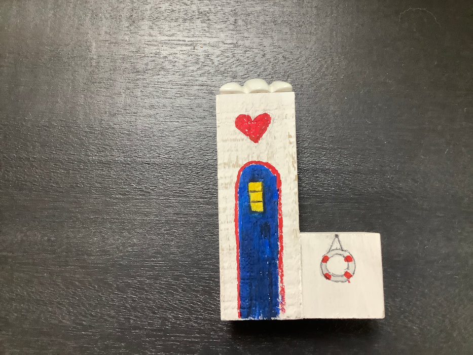 Small wood painted house