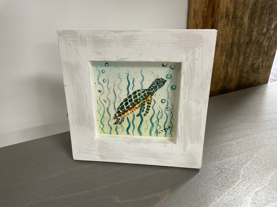 Framed watercolor picture