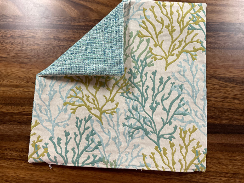 Beachy fabric pillow