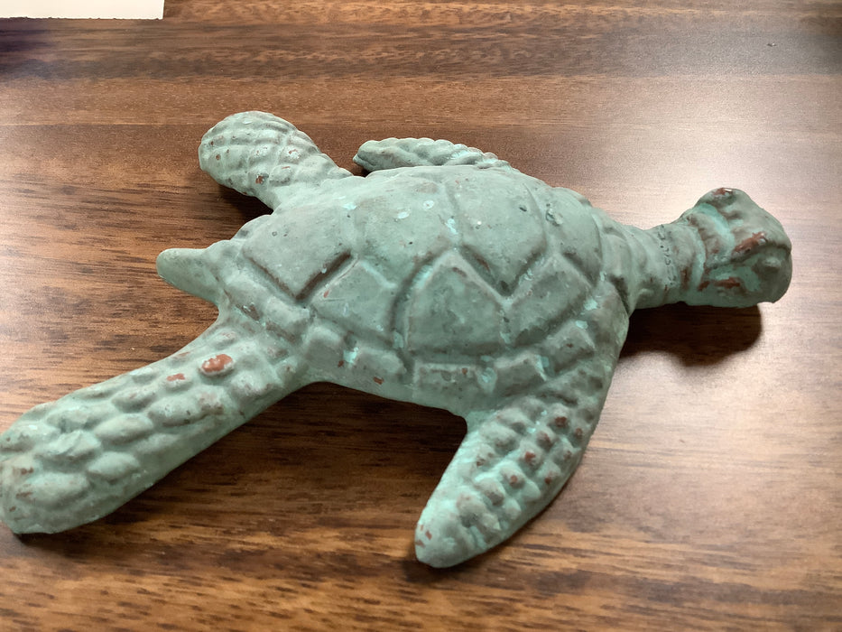 Decorative Verdigris Sea Turtle