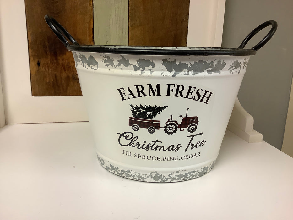 Farm fresh Christmas tree bins