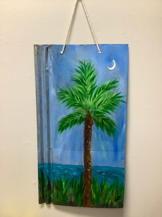 Painted tin artwork