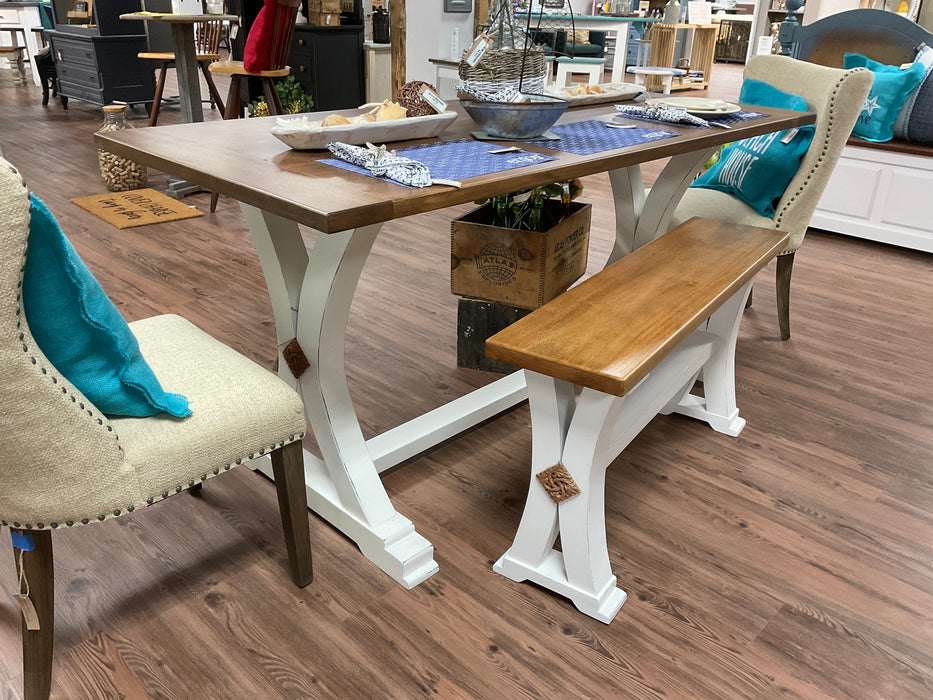 Trestle table and bench