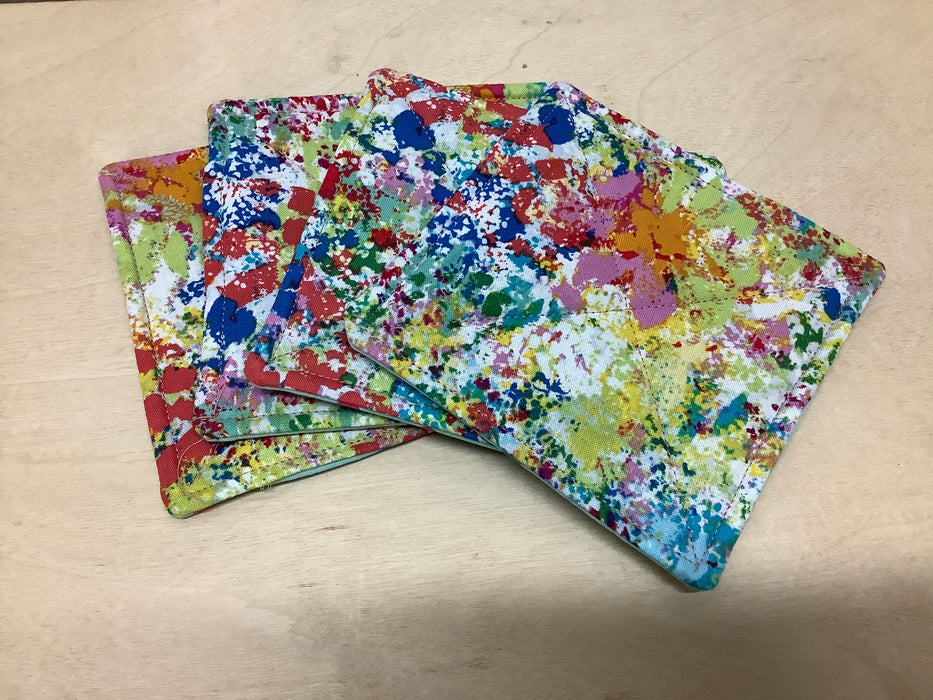 Fabric coasters set of 4