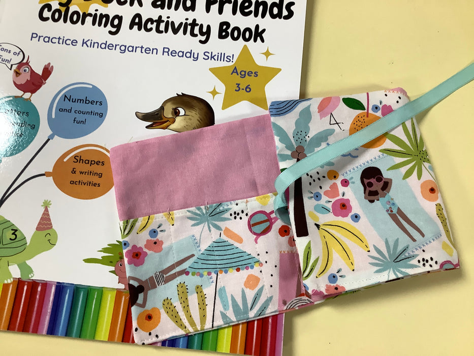 Roll up crayon bag