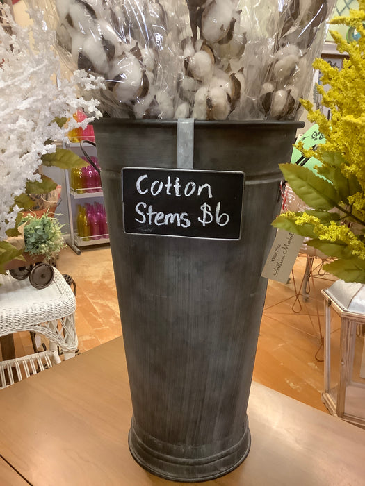 Zinc bucket with chalkboard plaque