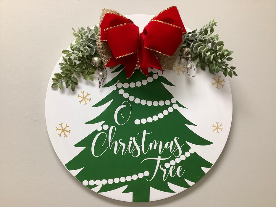 Wood Christmas wreath