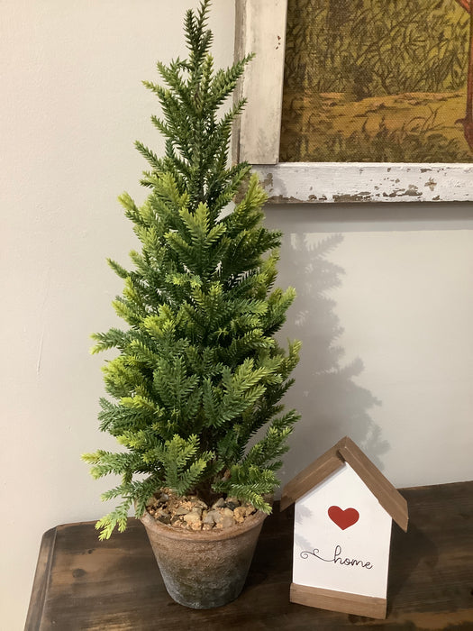Fake mini spruce Christmas tree