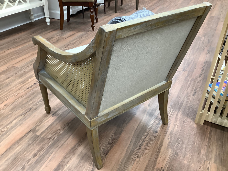 Farmhouse cane arm chair