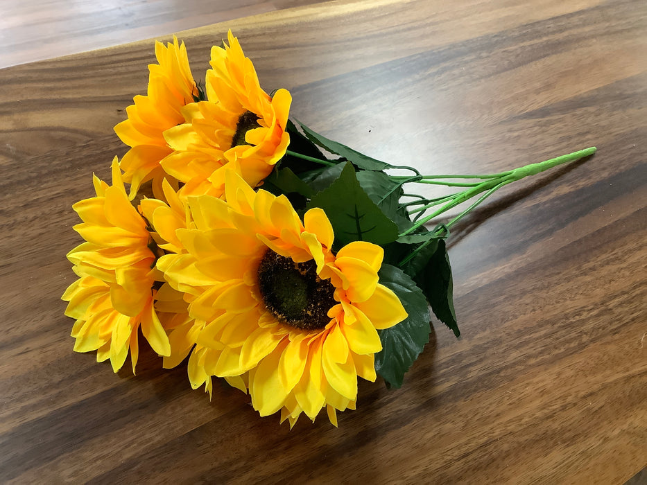 Faux sunflower bush