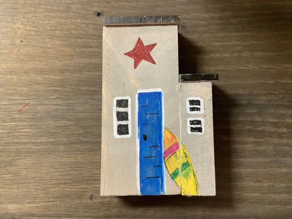 Small wood painted house