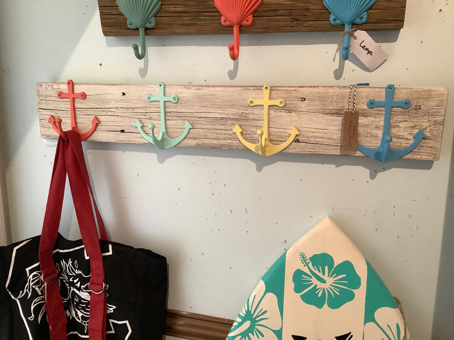 Anchor hook rack - 4 hooks