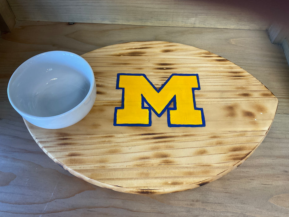 Football serving tray
