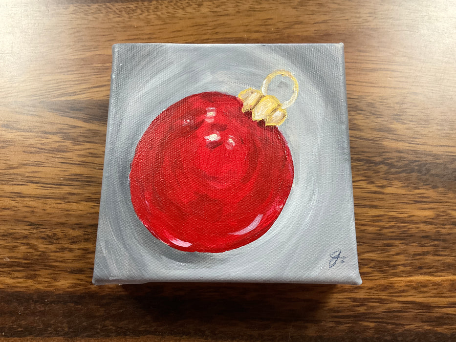 Red ornament painting
