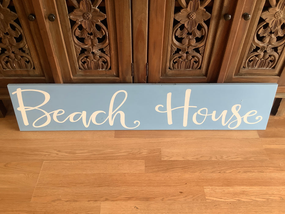 Beach house sign