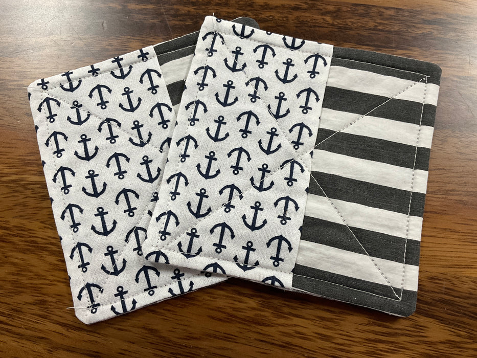 Fabric coasters set of 2