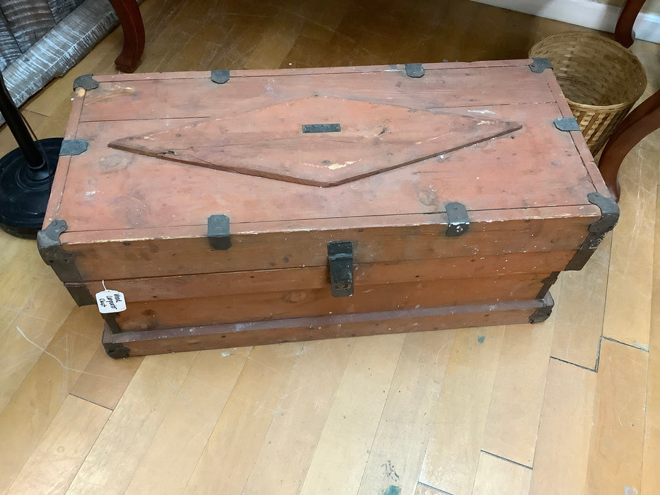 Wood carpenter chest