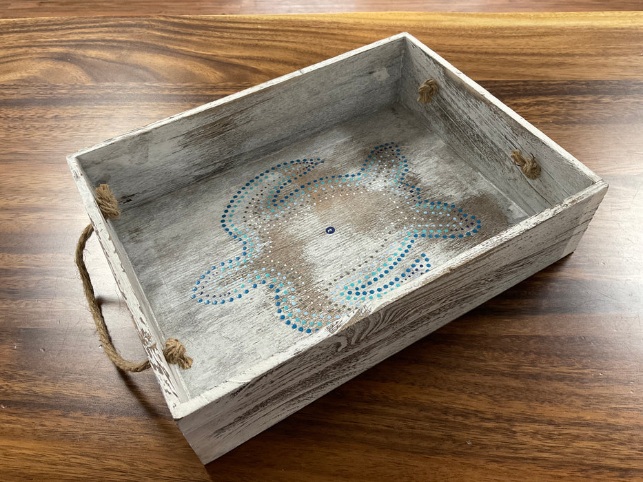 Dot Art Wood Tray