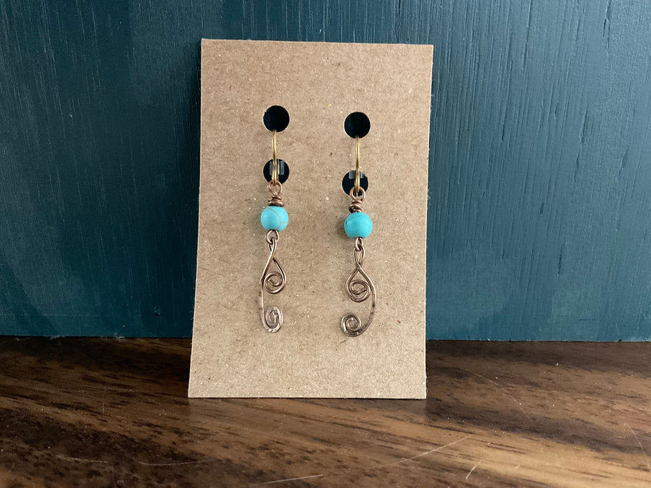 Aluminum earrings