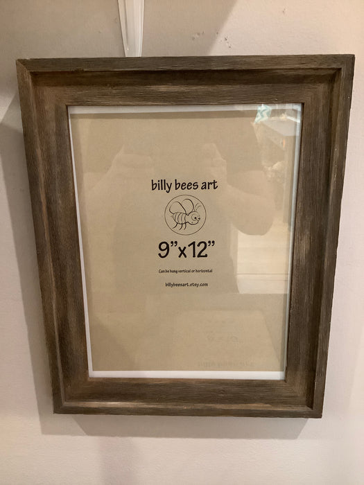 9”x12” Dark brown wood frame
