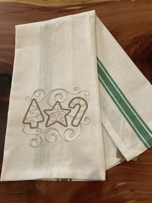 Dish towel - tree/star/candy cane