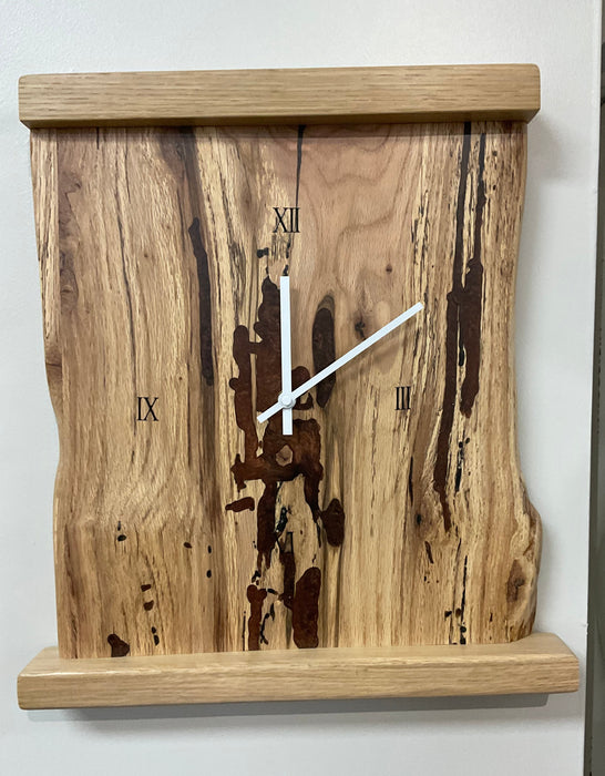 Wood clock - oak