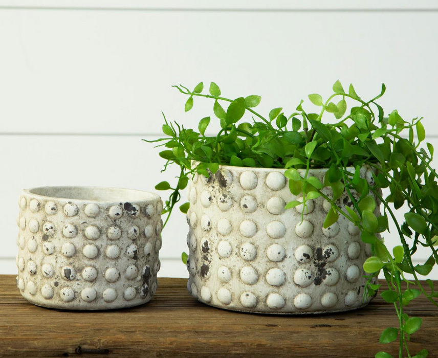 Planter - gray bubbles