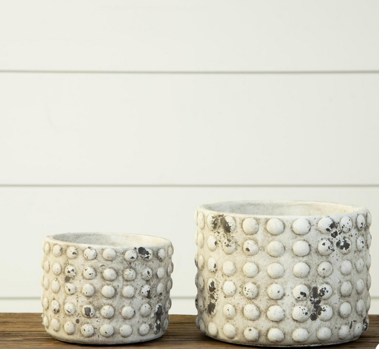 Planter - gray bubbles