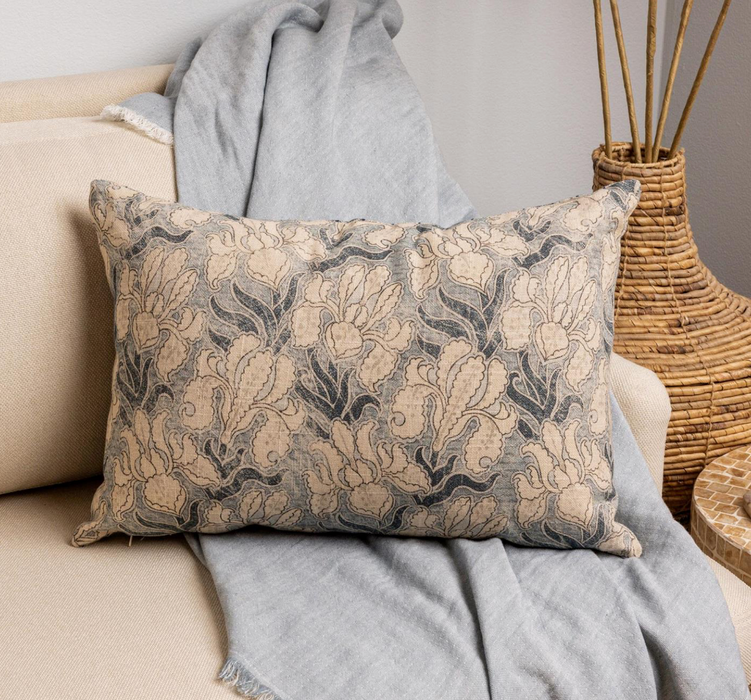 Lumbar pillow - Windward Blue Floral