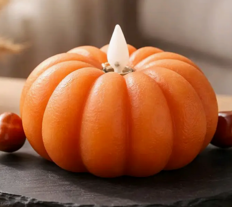 Pumpkin candle - moving flame
