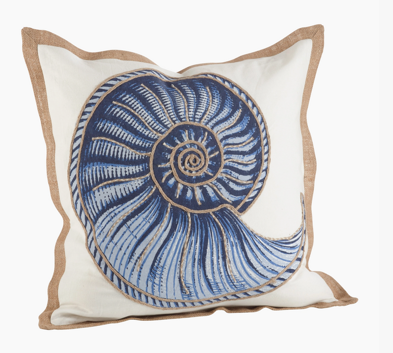 Throw pillow - Burlap Trim