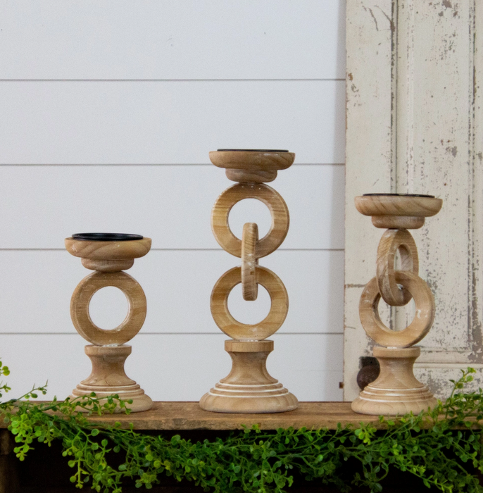 Candle holders - Chain link