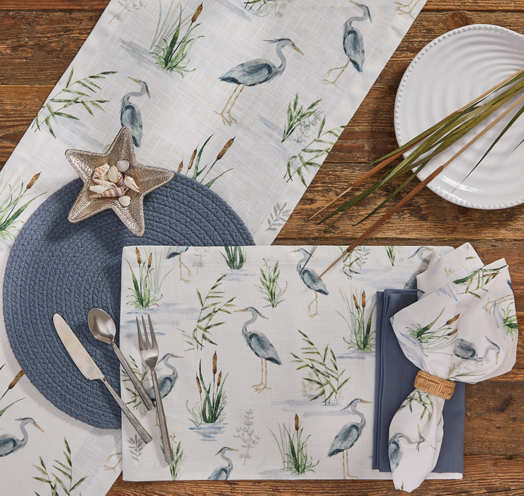 Table runner- Blue Heron
