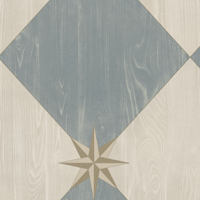 Floor cloth - Compass Diamond
