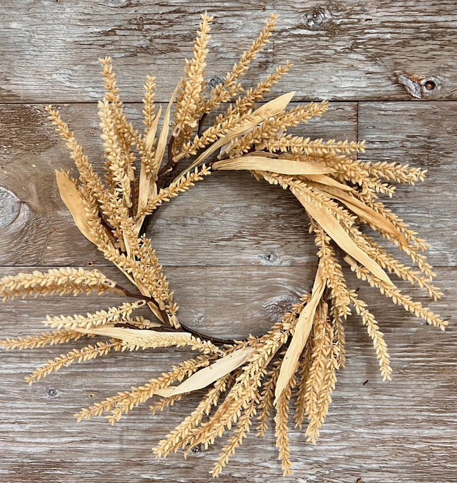 Candle ring - wheat