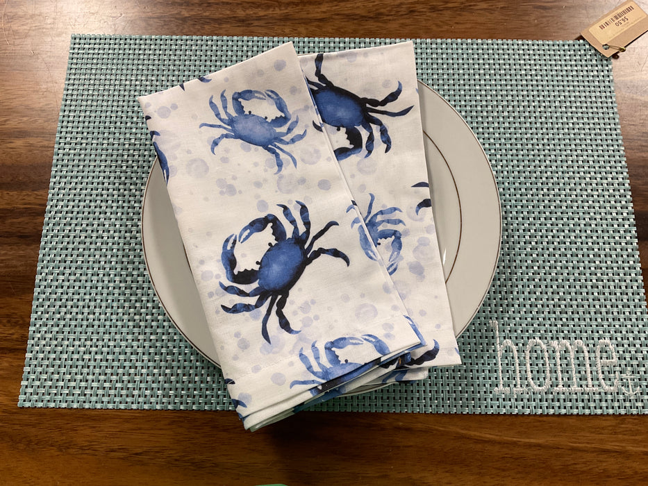 Cloth Napkin - Crab