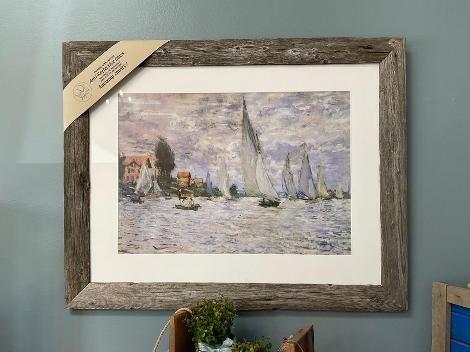 Framed The boats print