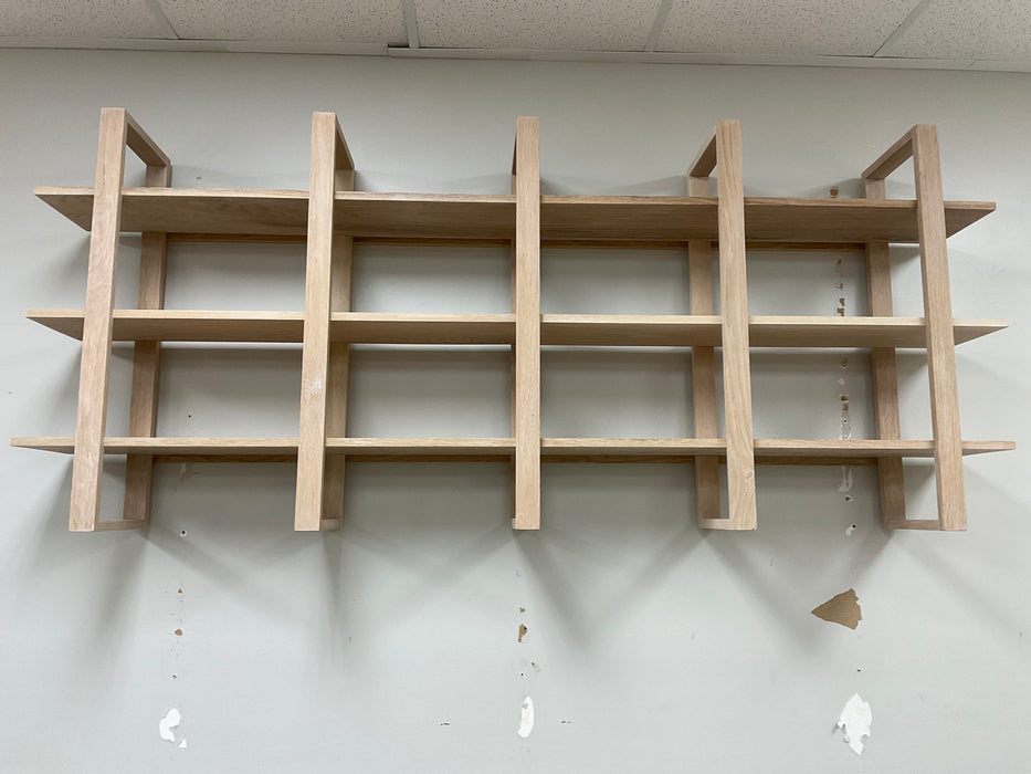 White Oak Modular Shelf Unit