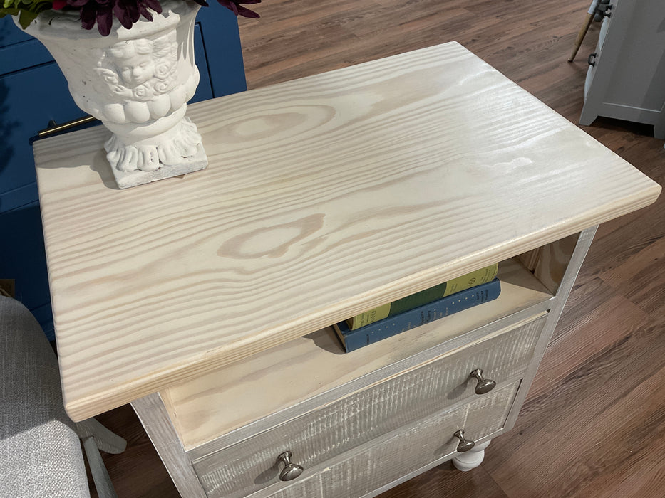 Pine distressed end table