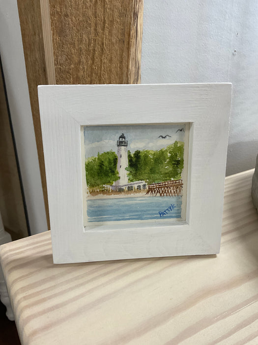 Framed watercolor picture